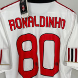 Shop 2010/11 AC MILAN RONALDINHO #80 *BNWT* AWAY SHIRT (L) ADIDAS, classic football shirts, vintage football shirts & retro soccer jerseys at Cult Kits