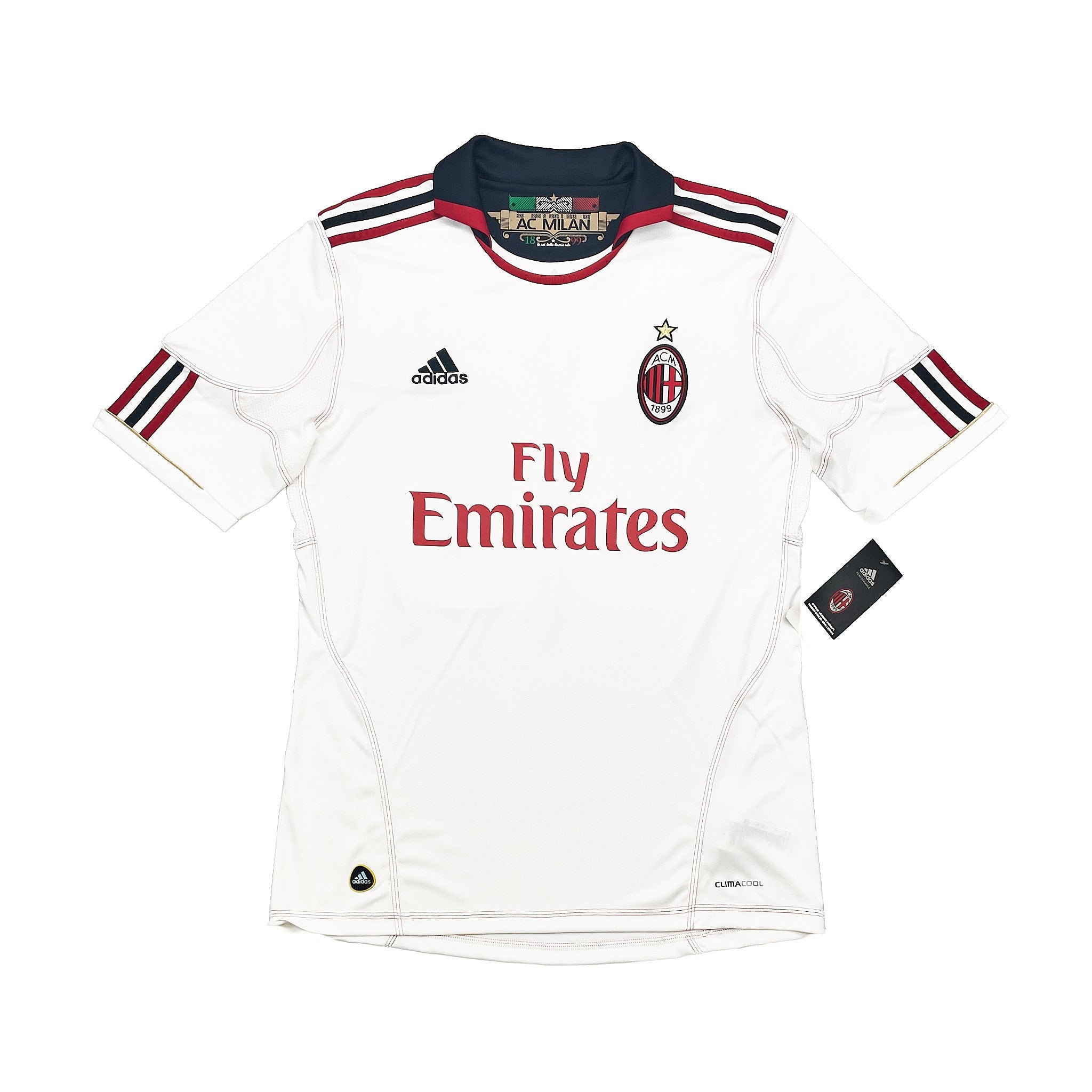Buy 2010/11 AC Milan Ronaldinho 80 *BNWT* Away Shirt (M) Adidas ~ Free worldwide shipping available ~ Authentic Vintage Football Shirts from Cult Kits