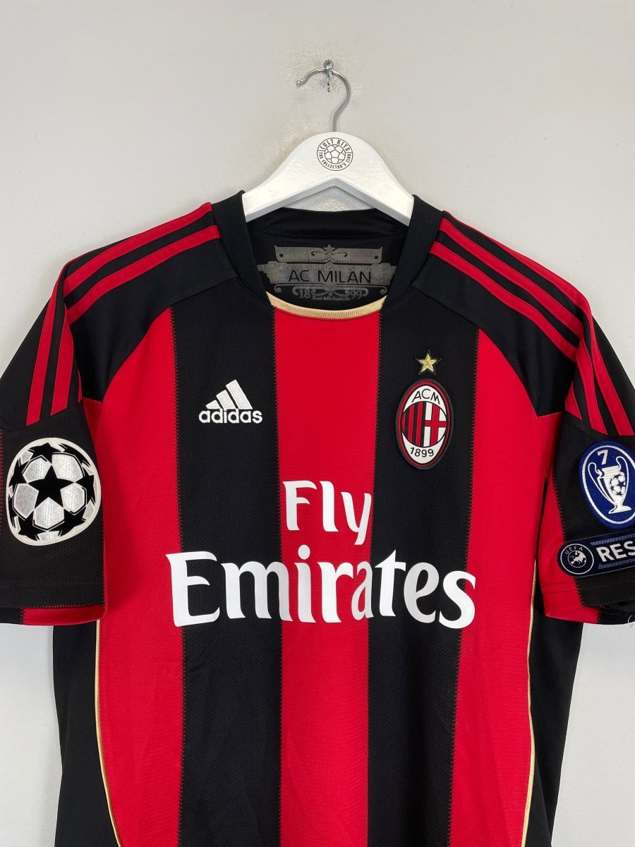 2010/11 AC MILAN RONALDINHO 80 C/L HOME SHIRT (S) ADIDAS - Cult Kits - Small - Buy Vintage Football Shirts, Authentic Retro Football Shirts For Sale, Classic Football Shirts & Soccer Jersey