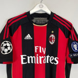 2010/11 AC MILAN RONALDINHO 80 C/L HOME SHIRT (S) ADIDAS - Cult Kits - Small - Buy Vintage Football Shirts, Authentic Retro Football Shirts For Sale, Classic Football Shirts & Soccer Jersey