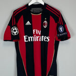 2010/11 AC MILAN RONALDINHO 80 C/L HOME SHIRT (S) ADIDAS - Cult Kits - Small - Buy Vintage Football Shirts, Authentic Retro Football Shirts For Sale, Classic Football Shirts & Soccer Jersey