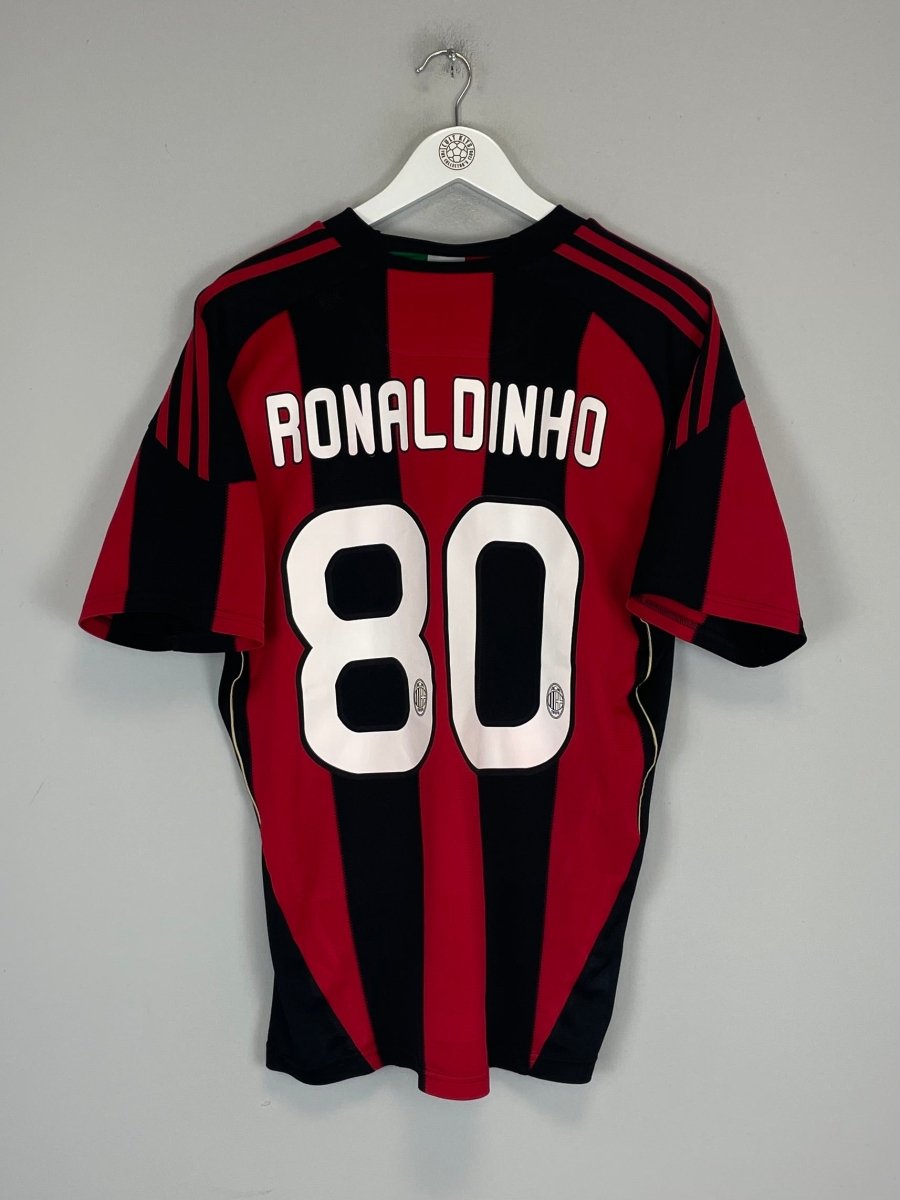 2010/11 AC MILAN RONALDINHO 80 HOME SHIRT (L) ADIDAS - Cult Kits - Large - Buy Vintage Football Shirts, Authentic Retro Football Shirts For Sale, Classic Football Shirts & Soccer Jersey