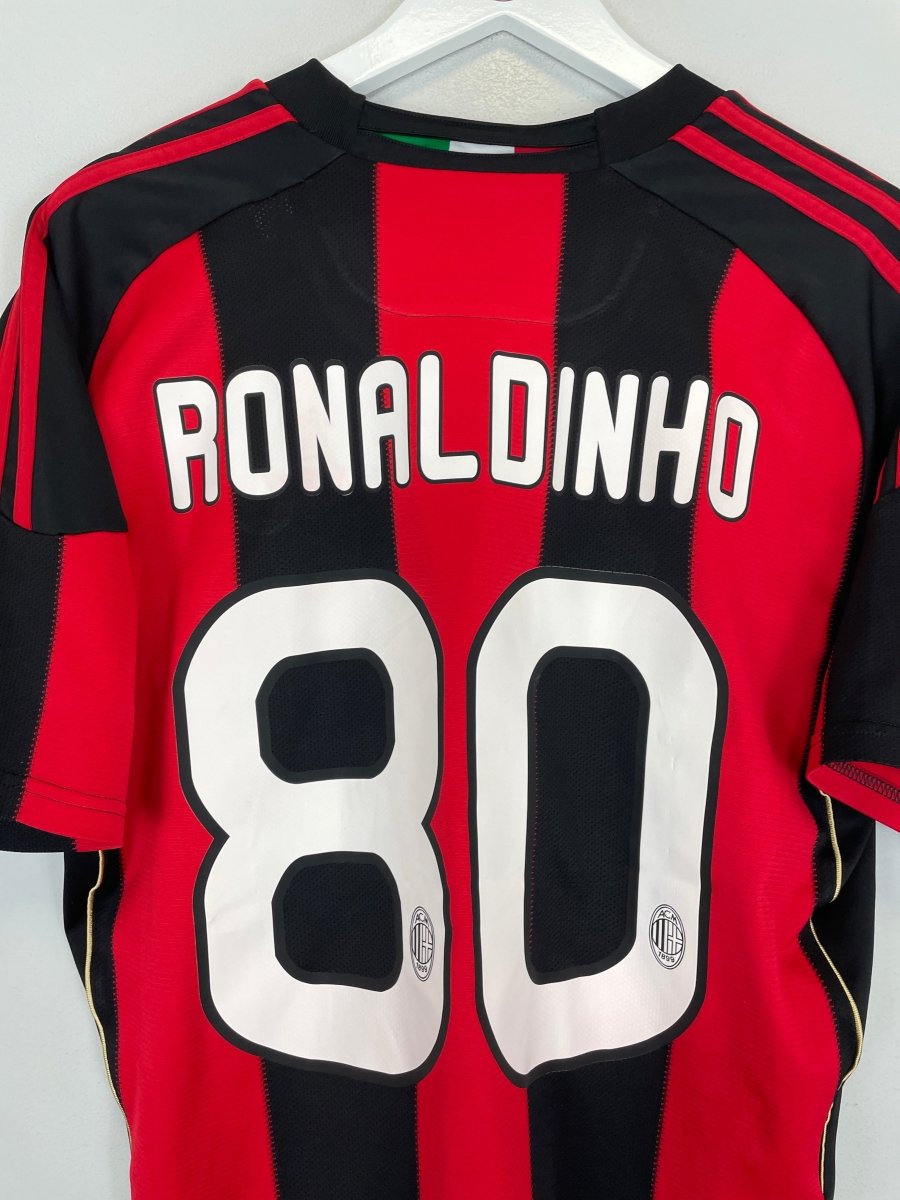 2010/11 AC MILAN RONALDINHO 80 HOME SHIRT (L) ADIDAS - Cult Kits - Large - Buy Vintage Football Shirts, Authentic Retro Football Shirts For Sale, Classic Football Shirts & Soccer Jersey