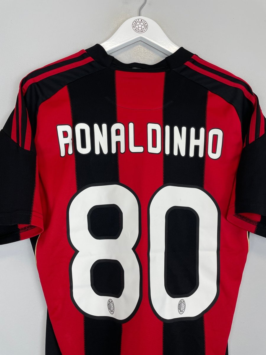 2010/11 AC MILAN RONALDINHO 80 HOME SHIRT (M) ADIDAS - Cult Kits - Medium - Buy Vintage Football Shirts, Authentic Retro Football Shirts For Sale, Classic Football Shirts & Soccer Jersey