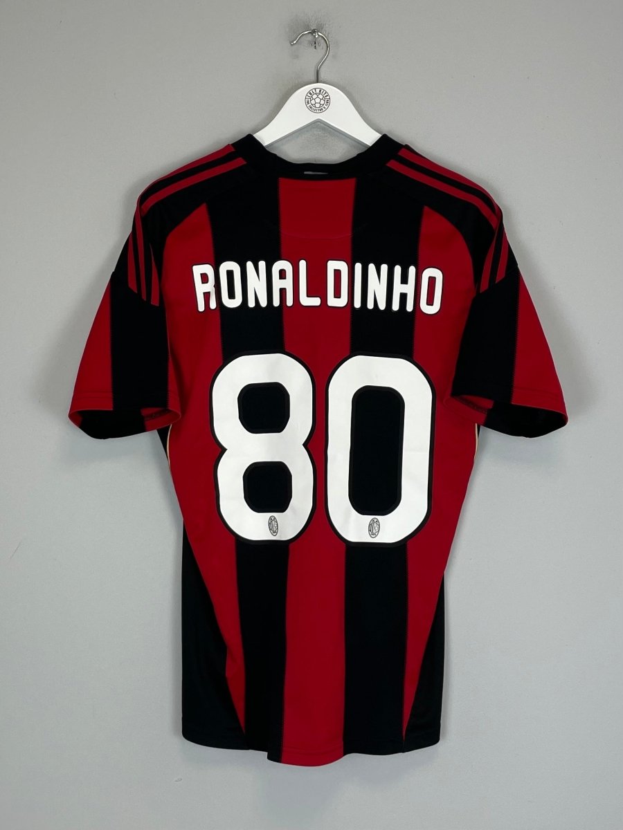 2010/11 AC MILAN RONALDINHO 80 HOME SHIRT (M) ADIDAS - Cult Kits - Medium - Buy Vintage Football Shirts, Authentic Retro Football Shirts For Sale, Classic Football Shirts & Soccer Jersey