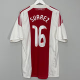 Shop 2010/11 AJAX SUAREZ #16 HOME SHIRT (L) ADIDAS, classic football shirts, vintage football shirts & retro soccer jerseys at Cult Kits