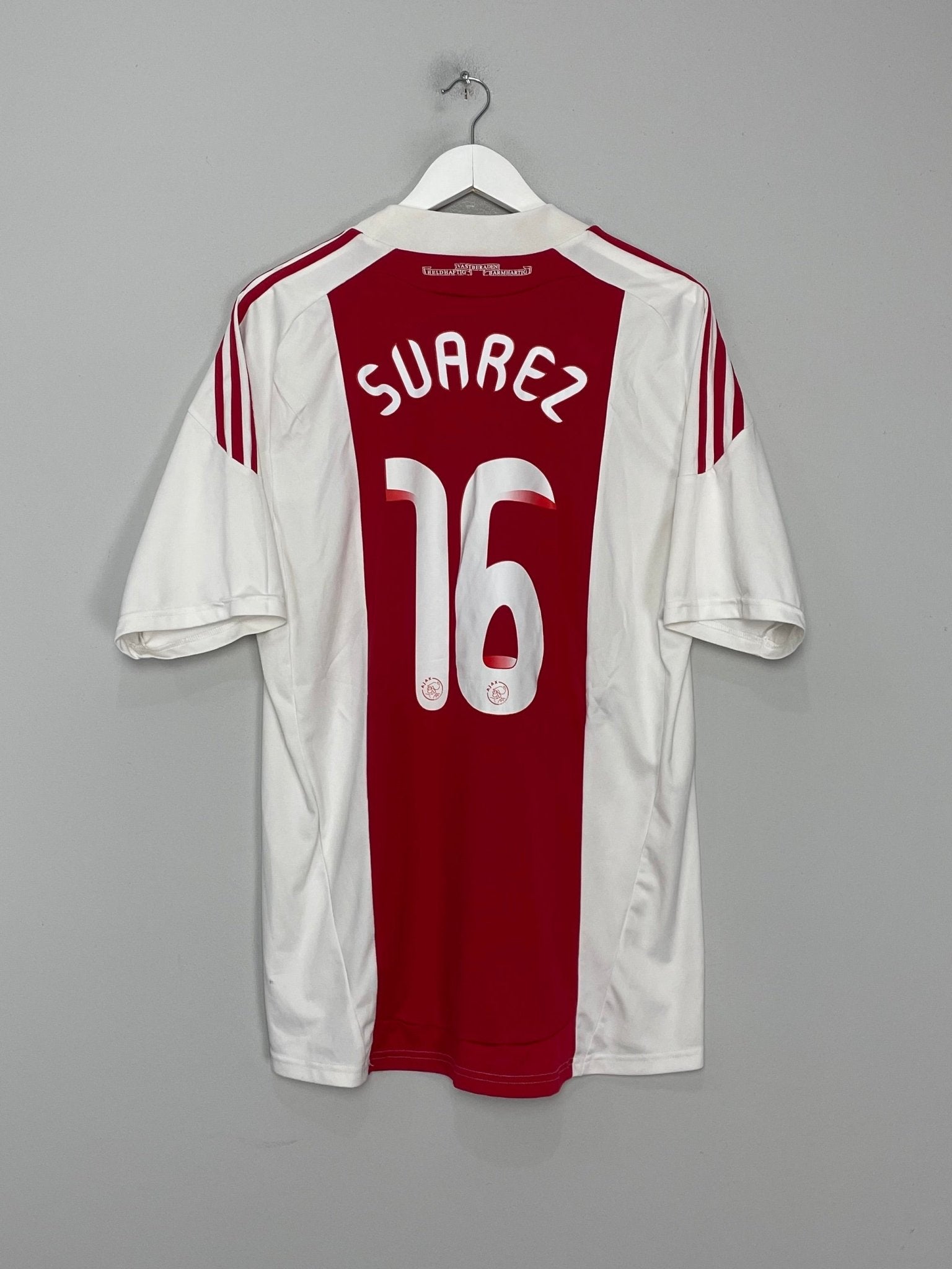 Shop 2010/11 AJAX SUAREZ #16 HOME SHIRT (L) ADIDAS, classic football shirts, vintage football shirts & retro soccer jerseys at Cult Kits