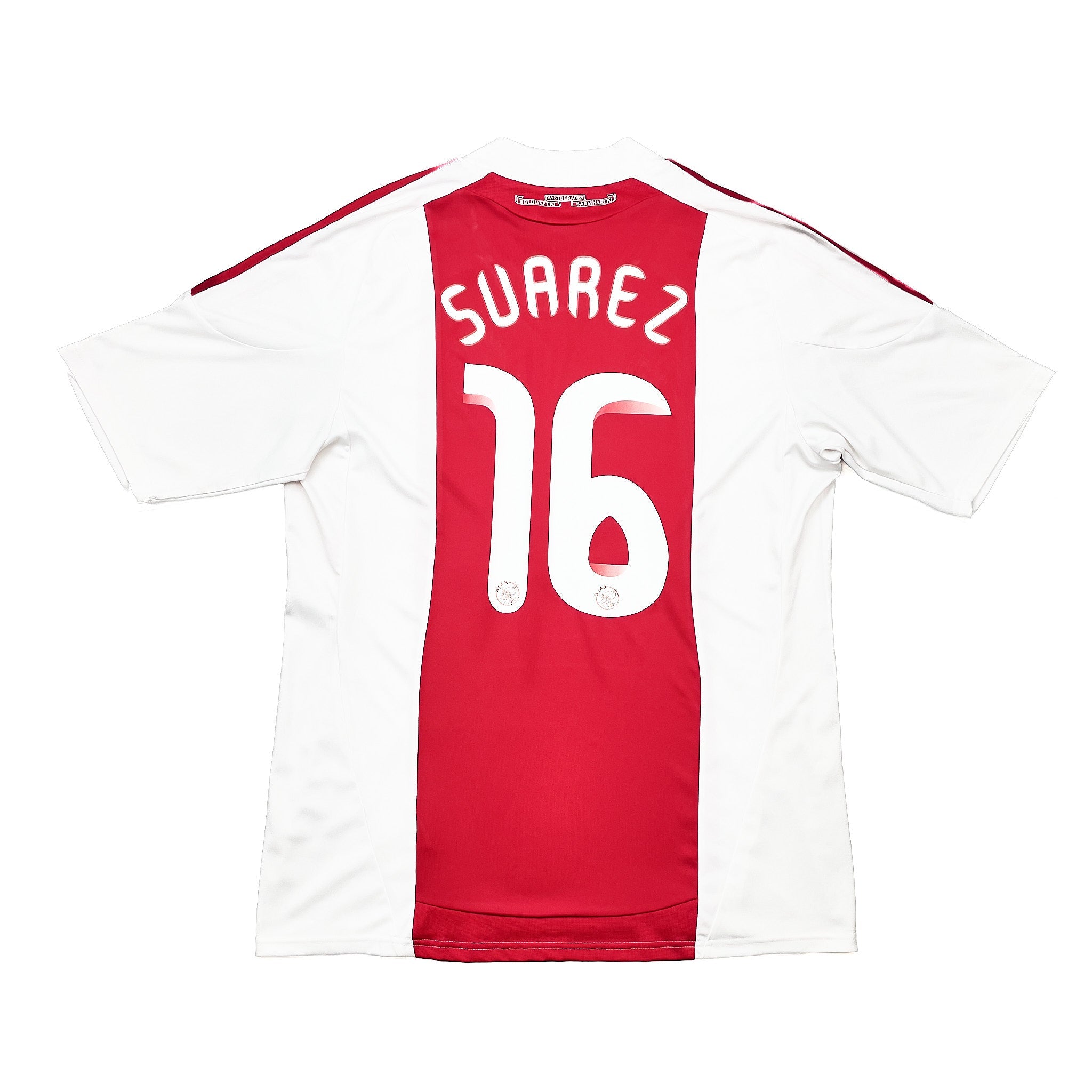Buy 2010/11 Ajax Suarez 16 Home Shirt (L) Adidas ~ Free worldwide shipping ~ Authentic Vintage Football Shirts from Cult Kits