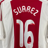Shop 2010/11 AJAX SUAREZ #16 HOME SHIRT (L) ADIDAS, classic football shirts, vintage football shirts & retro soccer jerseys at Cult Kits