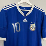 Shop 2010/11 ARGENTINA MESSI #10 AWAY SHIRT (L) ADIDAS, classic football shirts, vintage football shirts & retro soccer jerseys at Cult Kits