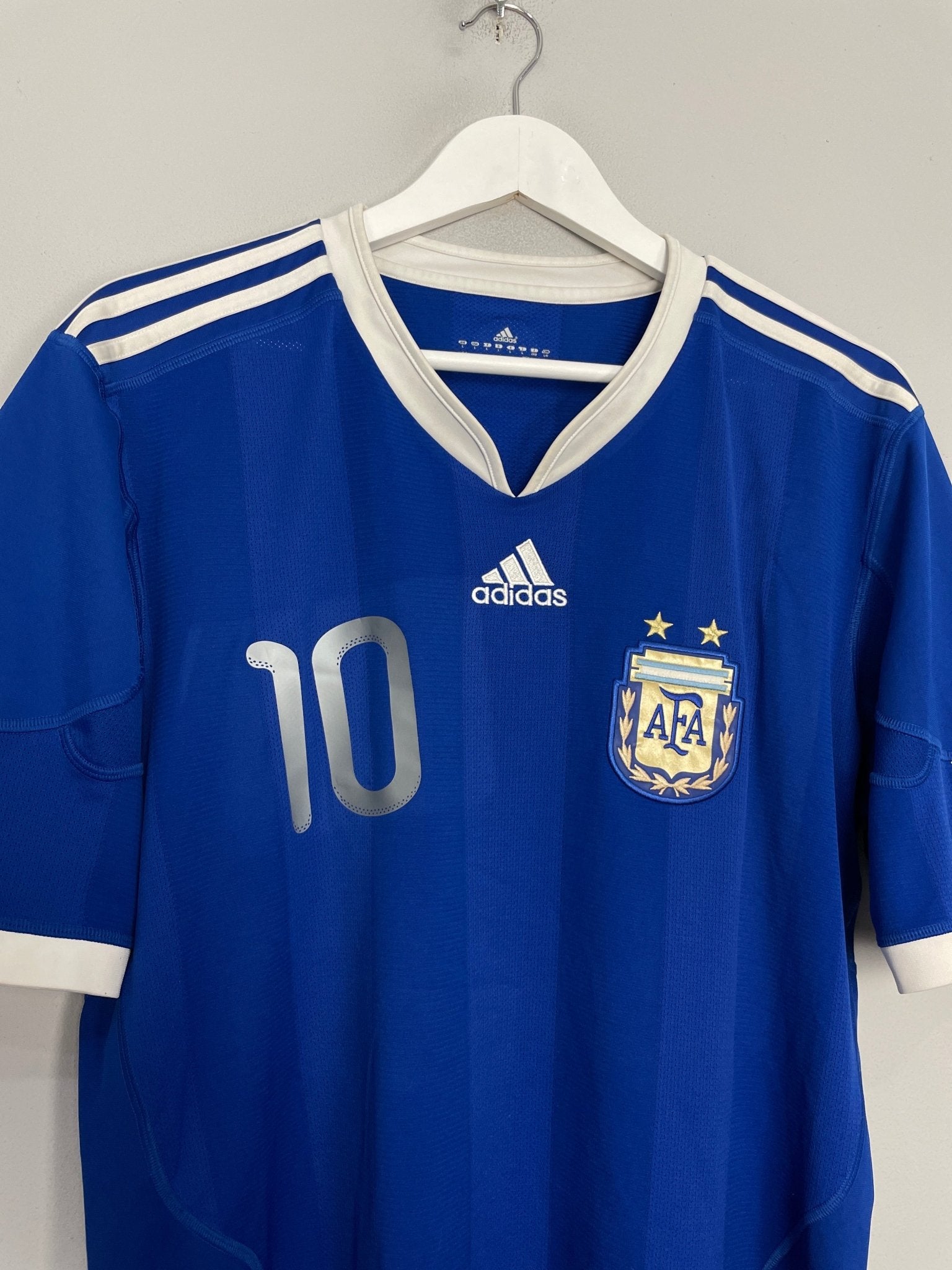 Shop 2010/11 ARGENTINA MESSI #10 AWAY SHIRT (L) ADIDAS, classic football shirts, vintage football shirts & retro soccer jerseys at Cult Kits