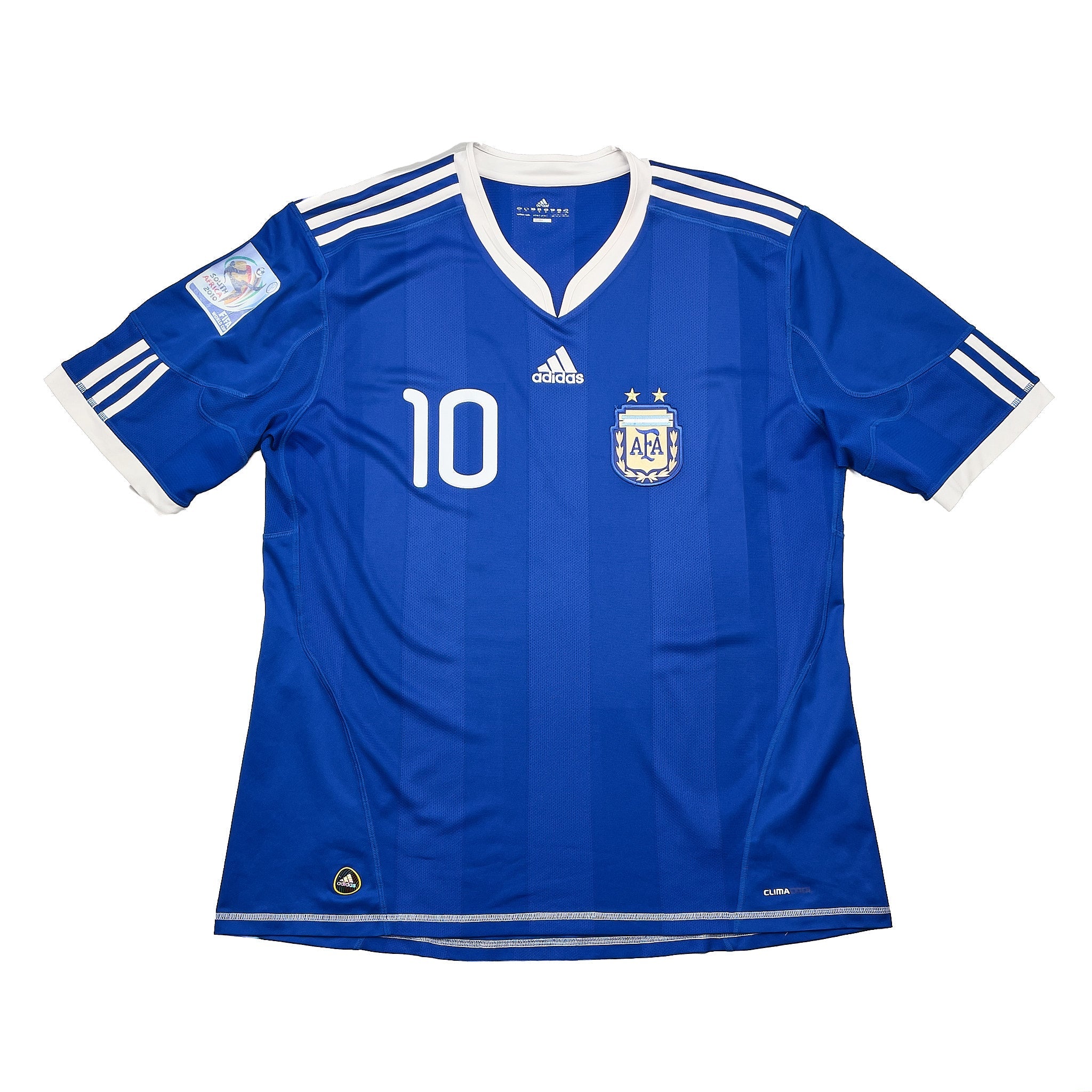 Buy 2010/11 Argentina Messi 10 Away Shirt (XL) Adidas ~ Free worldwide shipping available ~ Authentic Vintage Football Shirts from Cult Kits