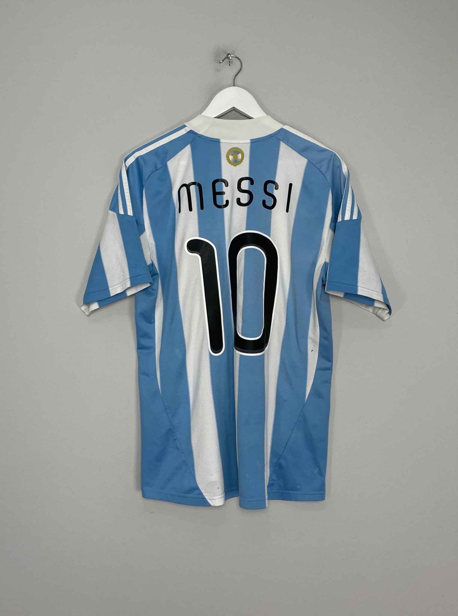 Shop 2010/11 ARGENTINA MESSI #10 HOME SHIRT (L) ADIDAS, classic football shirts, vintage football shirts & retro soccer jerseys at Cult Kits