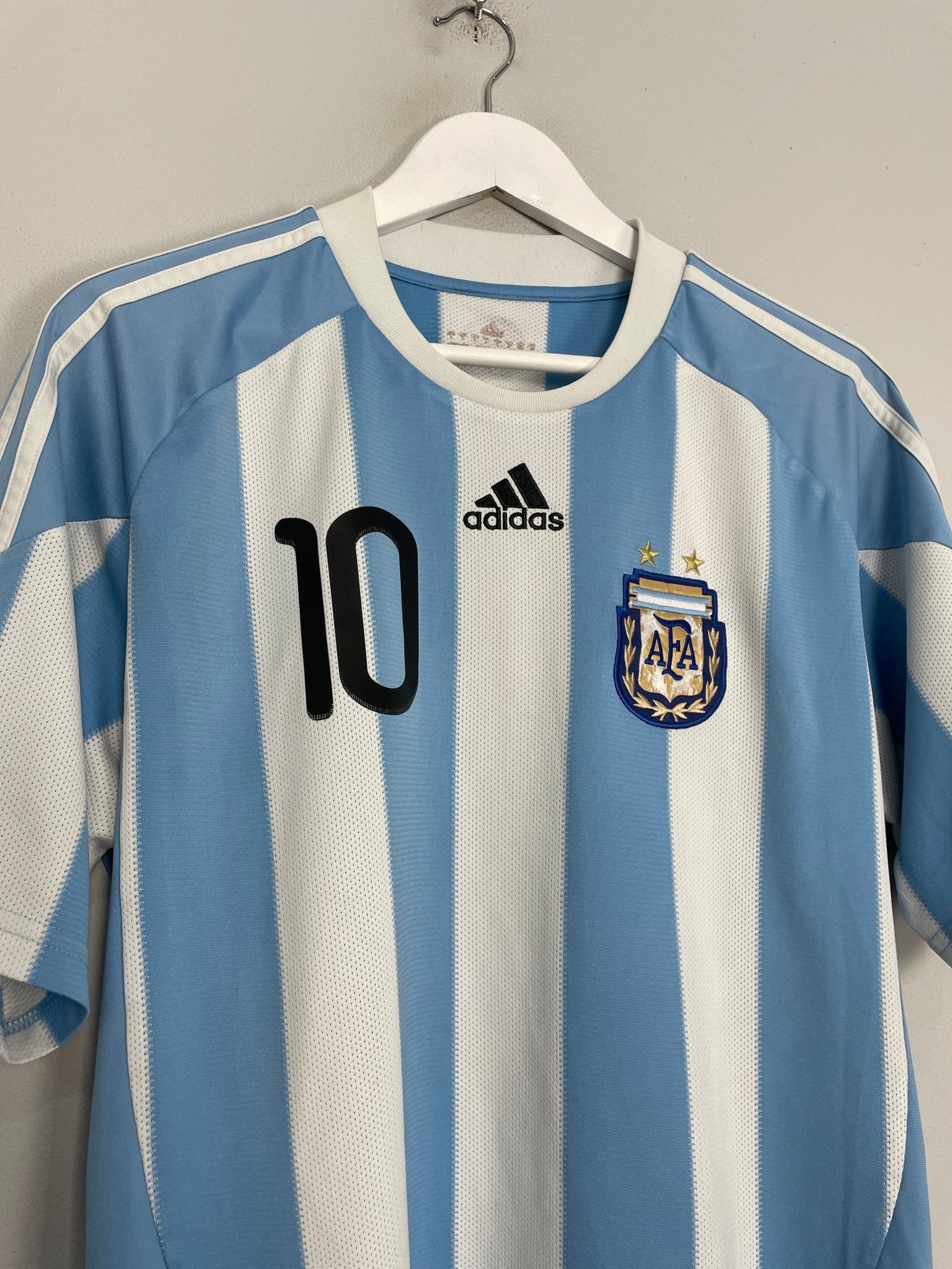 Shop 2010/11 ARGENTINA MESSI #10 HOME SHIRT (L) ADIDAS, classic football shirts, vintage football shirts & retro soccer jerseys at Cult Kits
