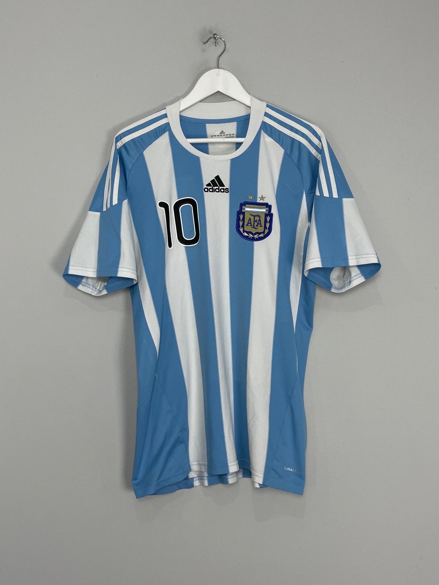 Shop 2010/11 ARGENTINA MESSI #10 HOME SHIRT (L) ADIDAS, classic football shirts, vintage football shirts & retro soccer jerseys at Cult Kits