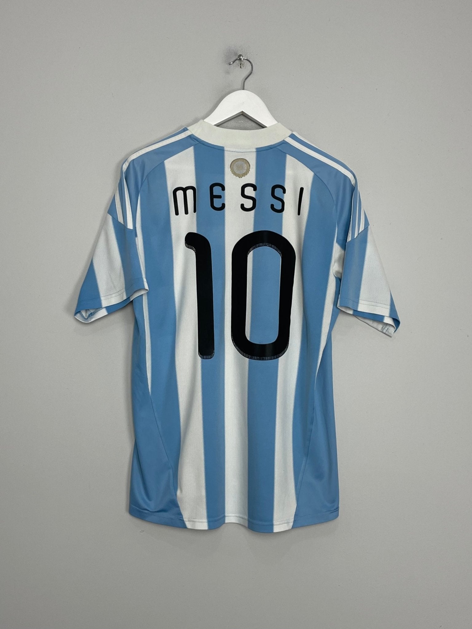 Shop 2010/11 ARGENTINA MESSI #10 HOME SHIRT (L) ADIDAS, classic football shirts, vintage football shirts & retro soccer jerseys at Cult Kits
