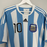 Shop 2010/11 ARGENTINA MESSI #10 HOME SHIRT (L) ADIDAS, classic football shirts, vintage football shirts & retro soccer jerseys at Cult Kits