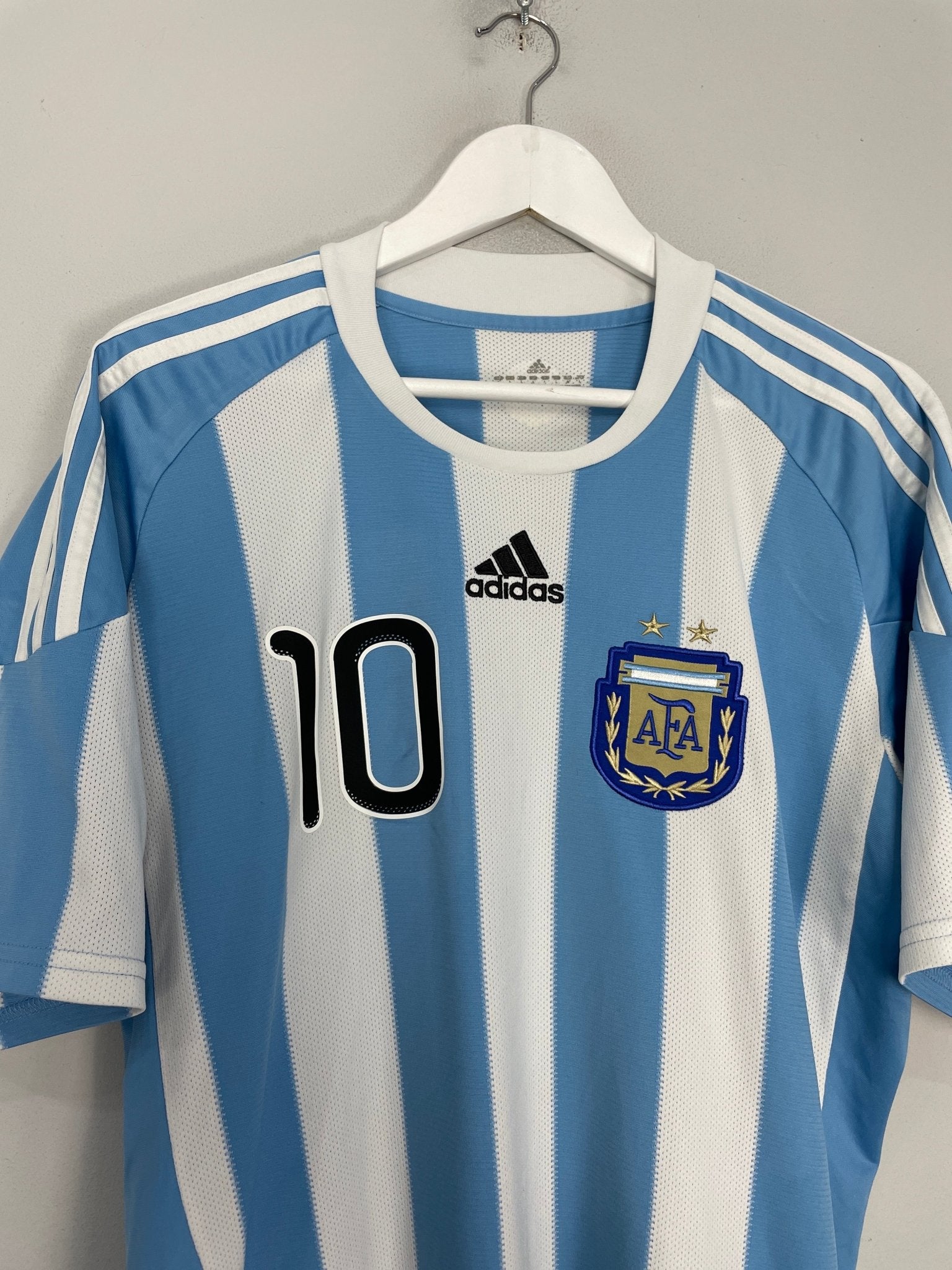 Shop 2010/11 ARGENTINA MESSI #10 HOME SHIRT (L) ADIDAS, classic football shirts, vintage football shirts & retro soccer jerseys at Cult Kits