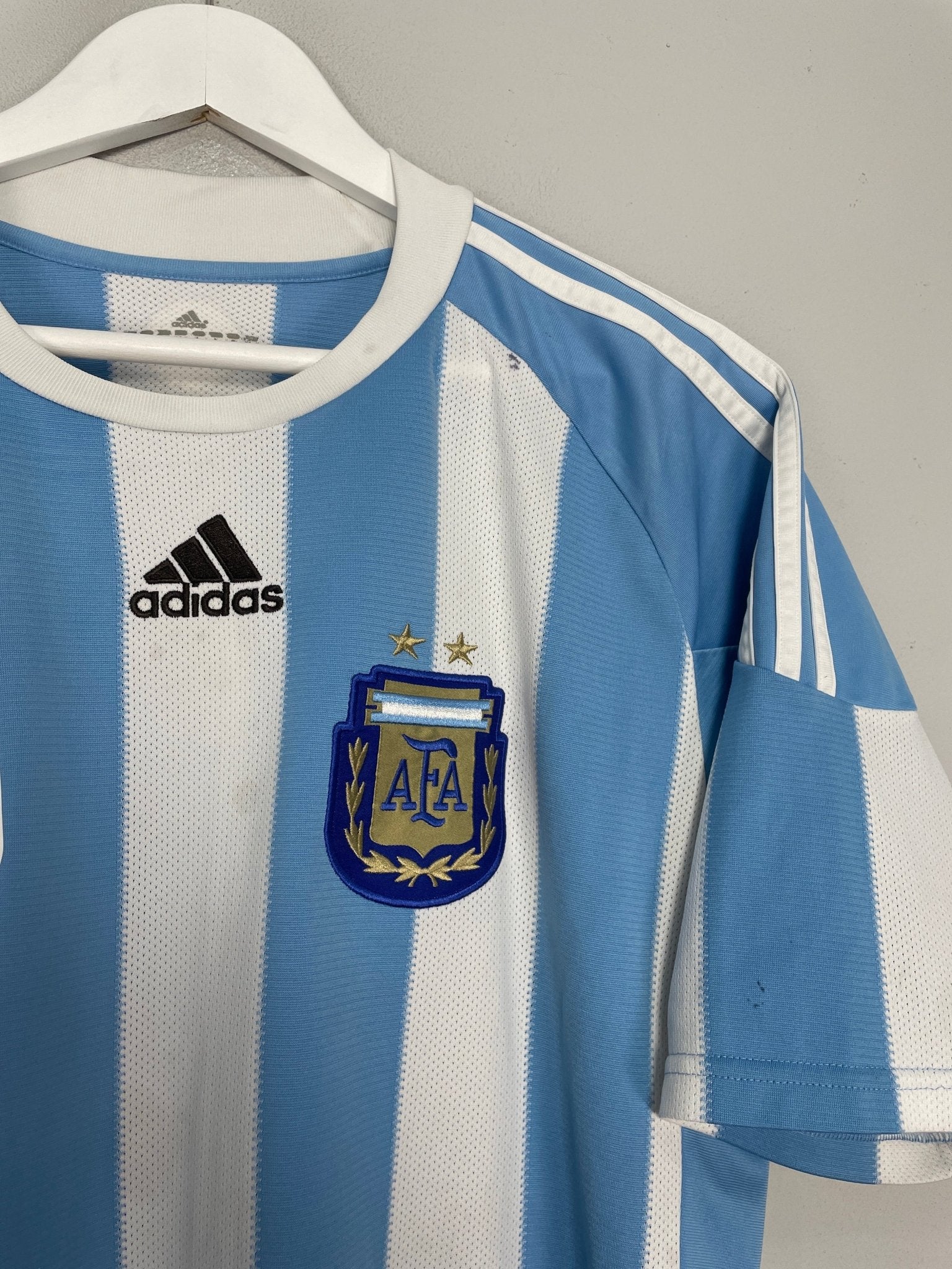 Shop 2010/11 ARGENTINA MESSI #10 HOME SHIRT (L) ADIDAS, classic football shirts, vintage football shirts & retro soccer jerseys at Cult Kits