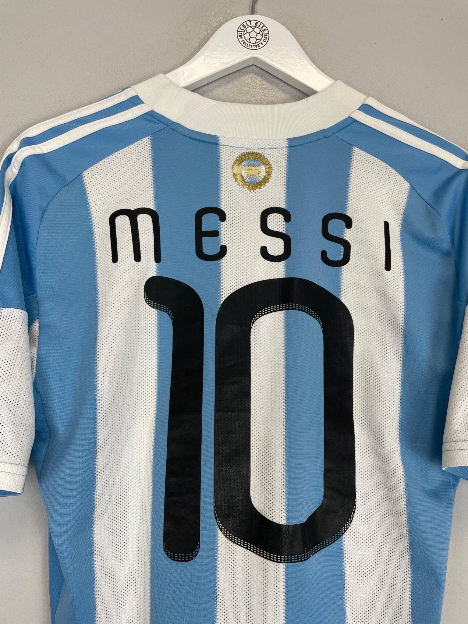 Shop 2010/11 ARGENTINA MESSI #10 HOME SHIRT (M) ADIDAS, classic football shirts, vintage football shirts & retro soccer jerseys at Cult Kits