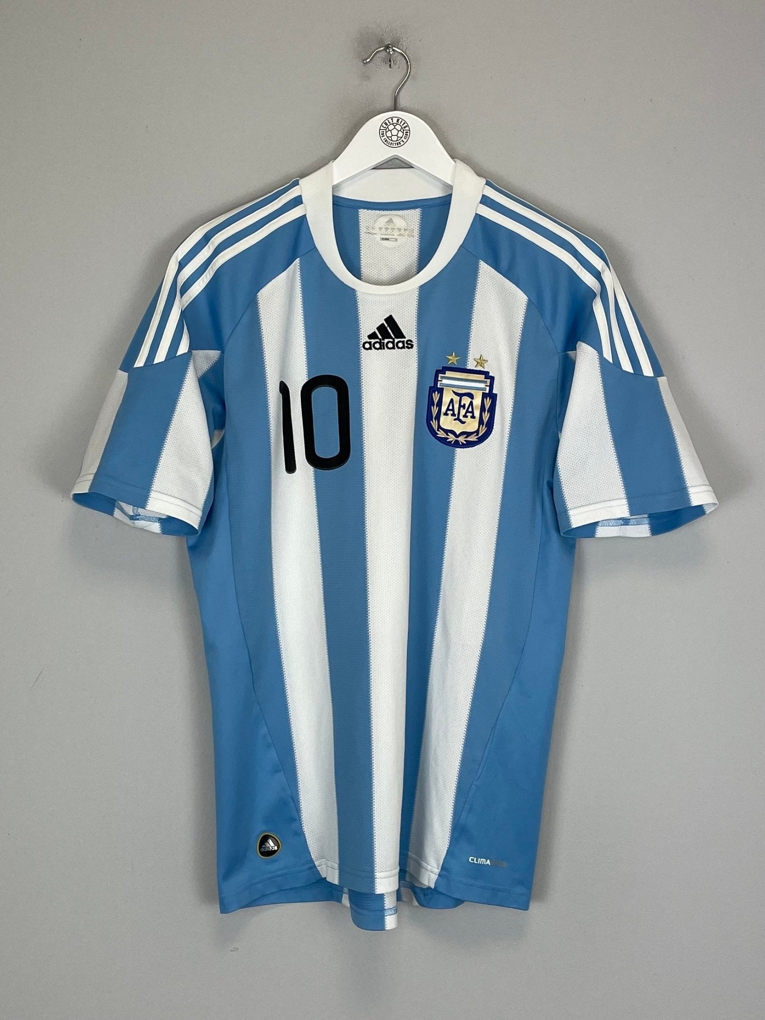 Shop 2010/11 ARGENTINA MESSI #10 HOME SHIRT (M) ADIDAS, classic football shirts, vintage football shirts & retro soccer jerseys at Cult Kits
