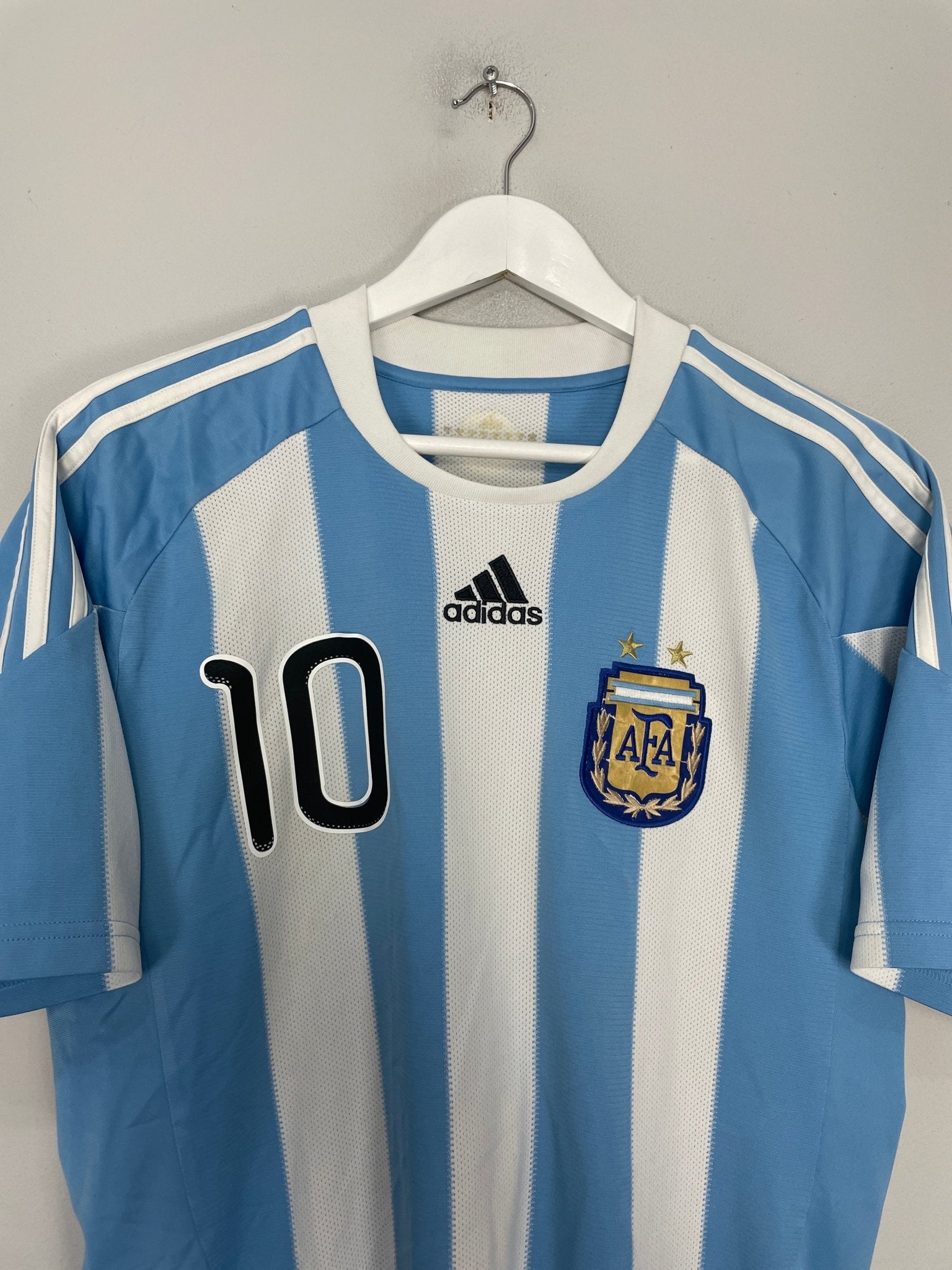 Shop 2010/11 ARGENTINA MESSI #10 HOME SHIRT (M) ADIDAS, classic football shirts, vintage football shirts & retro soccer jerseys at Cult Kits