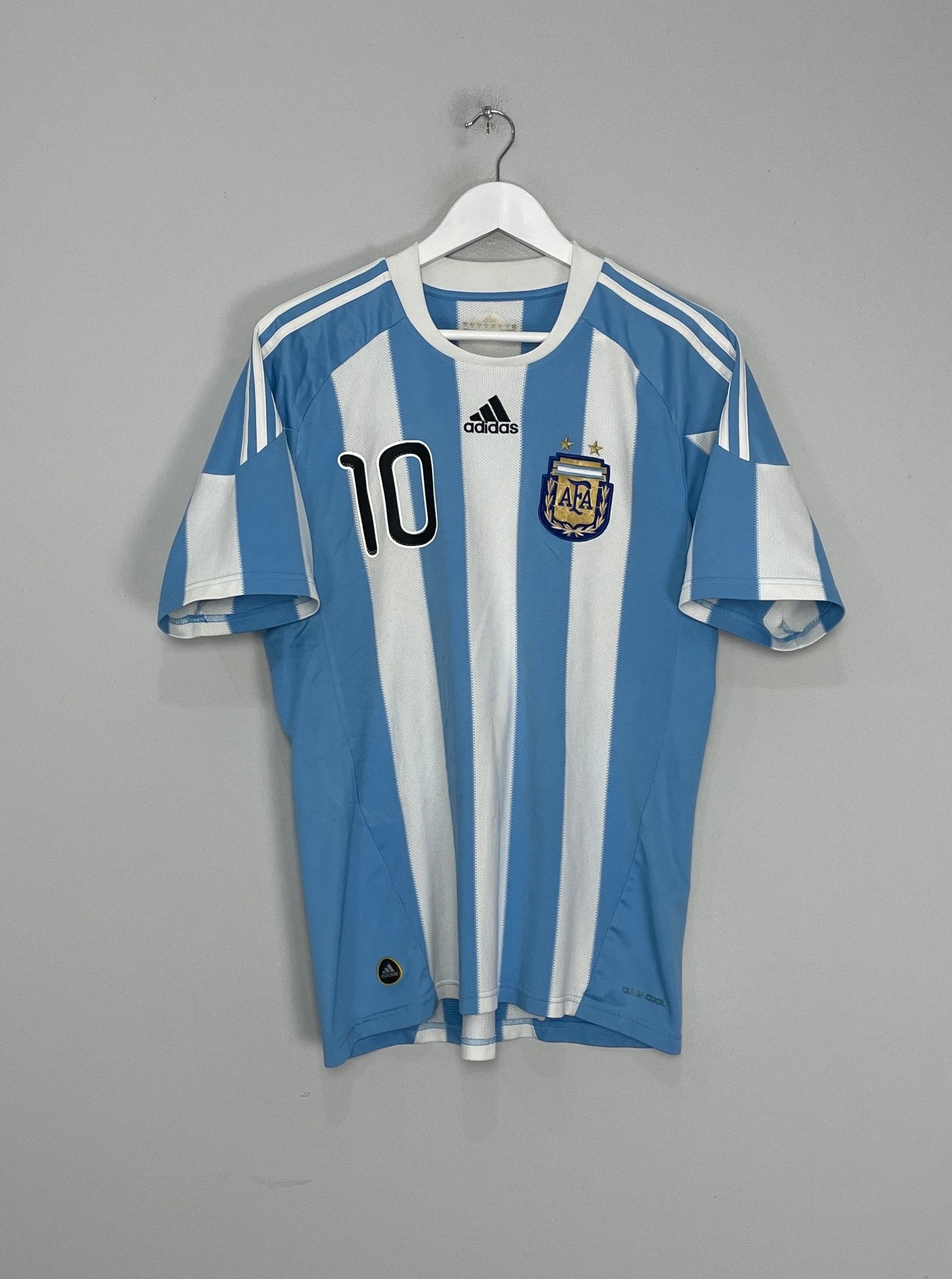 Shop 2010/11 ARGENTINA MESSI #10 HOME SHIRT (M) ADIDAS, classic football shirts, vintage football shirts & retro soccer jerseys at Cult Kits