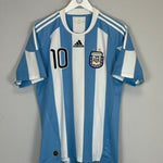 2010/11 ARGENTINA MESSI 10 HOME SHIRT (M) ADIDAS - Cult Kits - Medium - Buy Vintage Football Shirts, Authentic Retro Football Shirts For Sale, Classic Football Shirts & Soccer Jersey