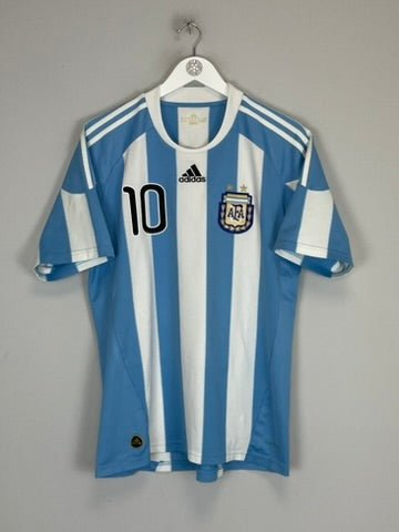 2010/11 ARGENTINA MESSI 10 HOME SHIRT (M) ADIDAS - Cult Kits - Medium - Buy Vintage Football Shirts, Authentic Retro Football Shirts For Sale, Classic Football Shirts & Soccer Jersey