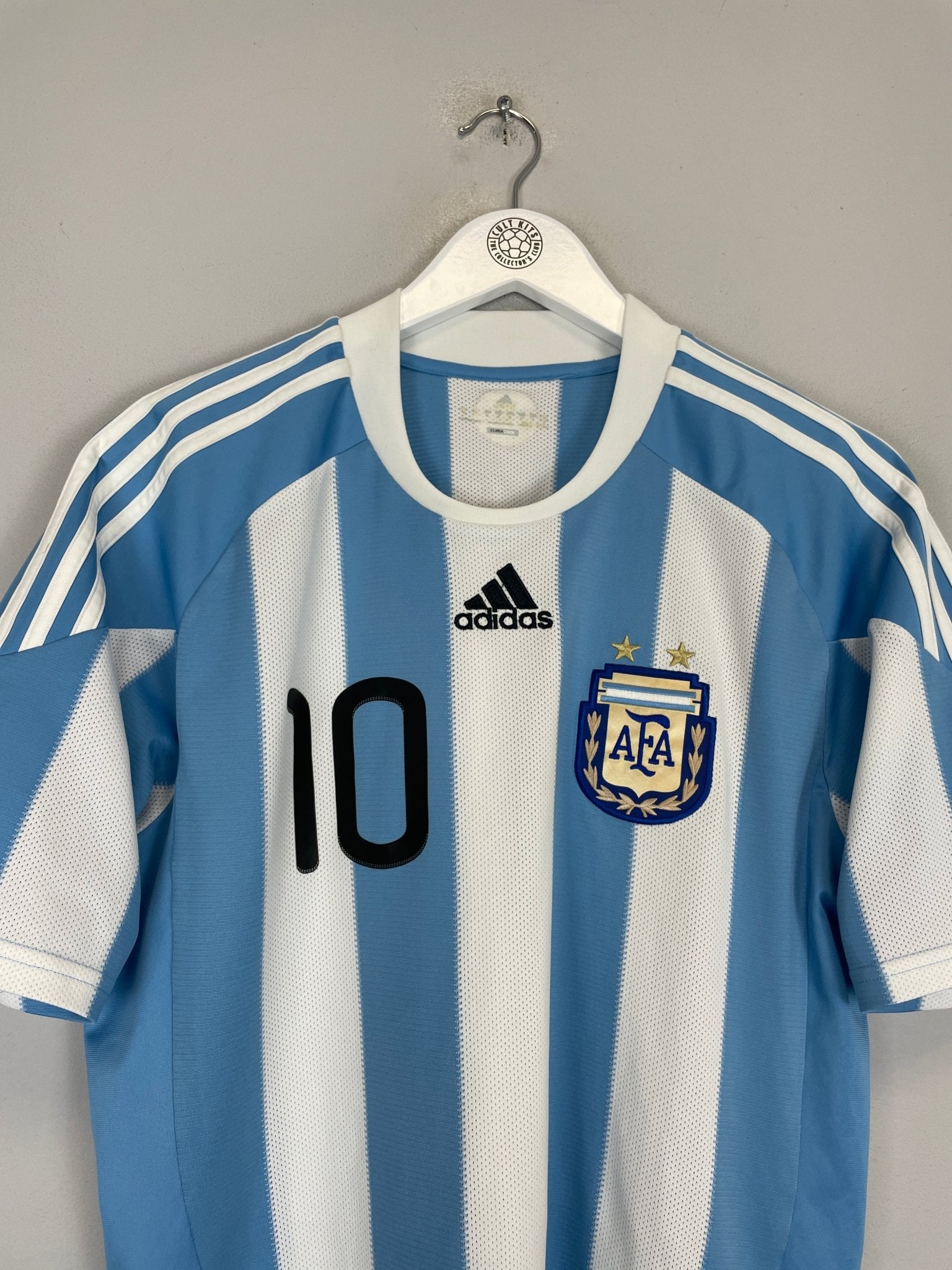 Shop 2010/11 ARGENTINA MESSI #10 HOME SHIRT (M) ADIDAS, classic football shirts, vintage football shirts & retro soccer jerseys at Cult Kits