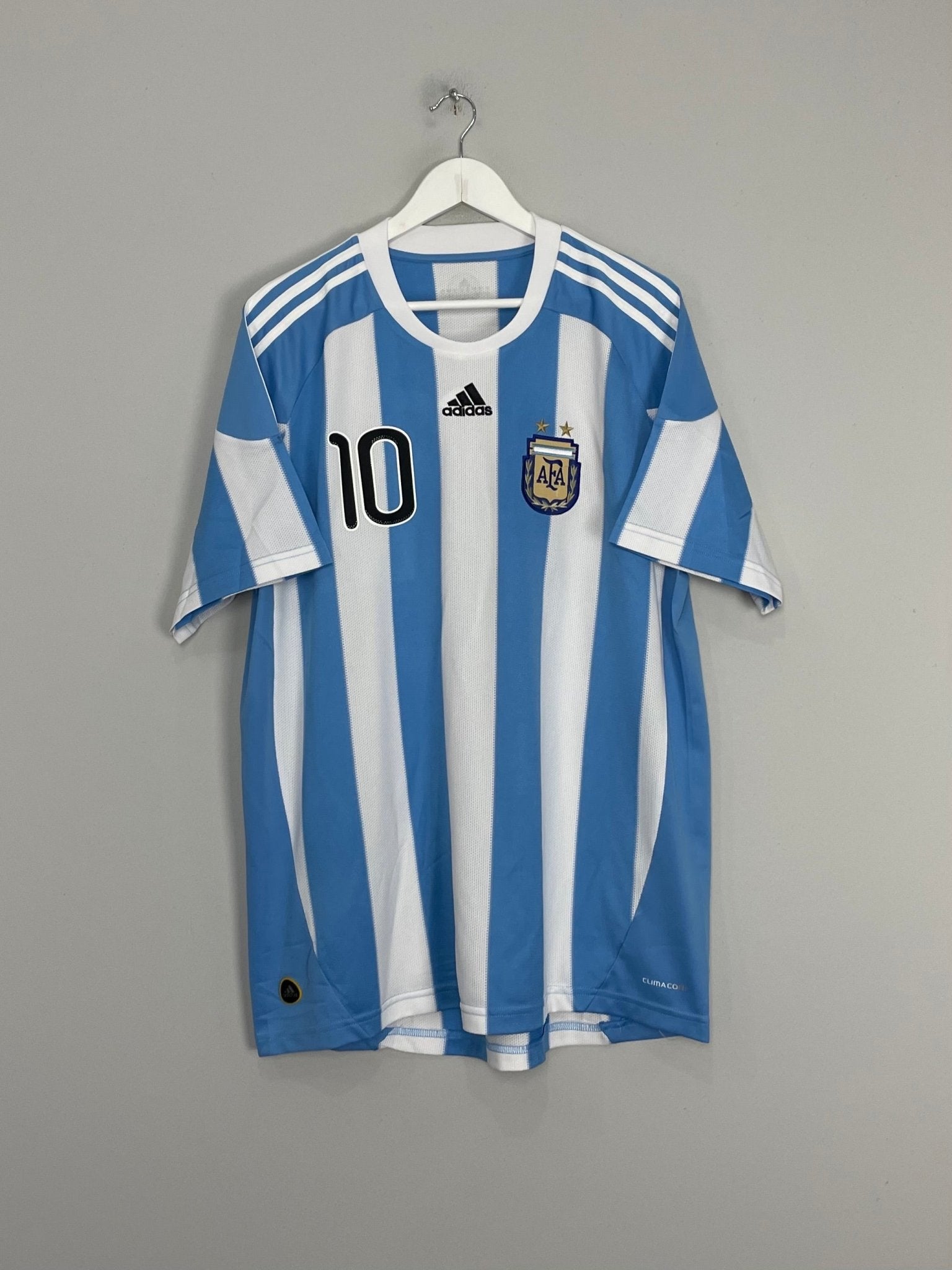 Shop 2010/11 ARGENTINA MESSI #10 HOME SHIRT (XL) ADIDAS, classic football shirts, vintage football shirts & retro soccer jerseys at Cult Kits