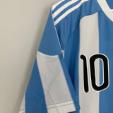 Shop 2010/11 ARGENTINA MESSI #10 HOME SHIRT (XL) ADIDAS, classic football shirts, vintage football shirts & retro soccer jerseys at Cult Kits