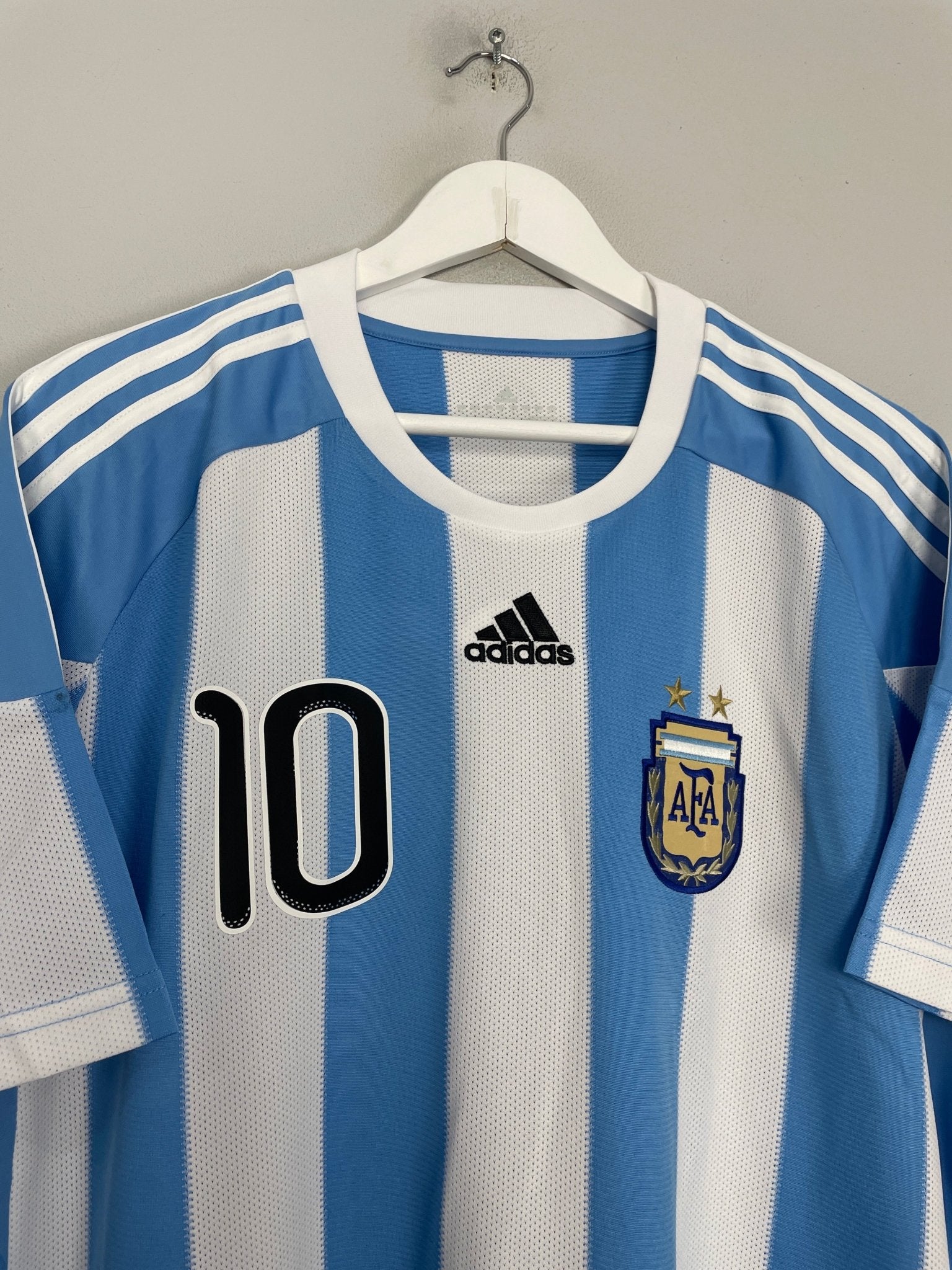 Shop 2010/11 ARGENTINA MESSI #10 HOME SHIRT (XL) ADIDAS, classic football shirts, vintage football shirts & retro soccer jerseys at Cult Kits