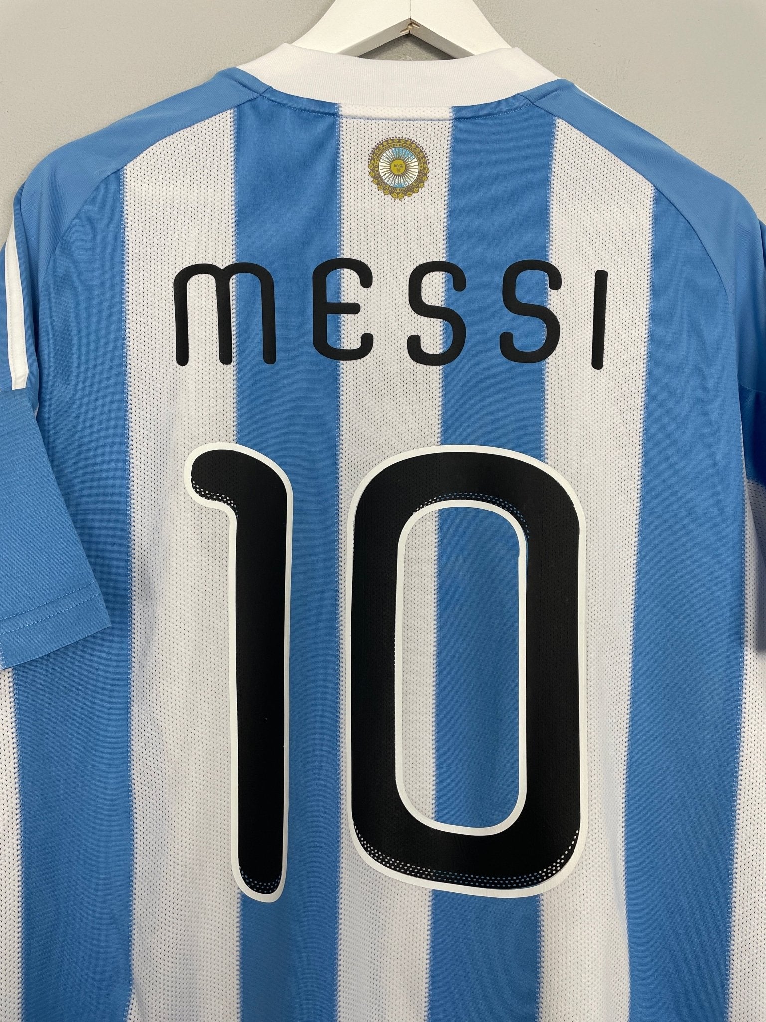 Shop 2010/11 ARGENTINA MESSI #10 HOME SHIRT (XL) ADIDAS, classic football shirts, vintage football shirts & retro soccer jerseys at Cult Kits