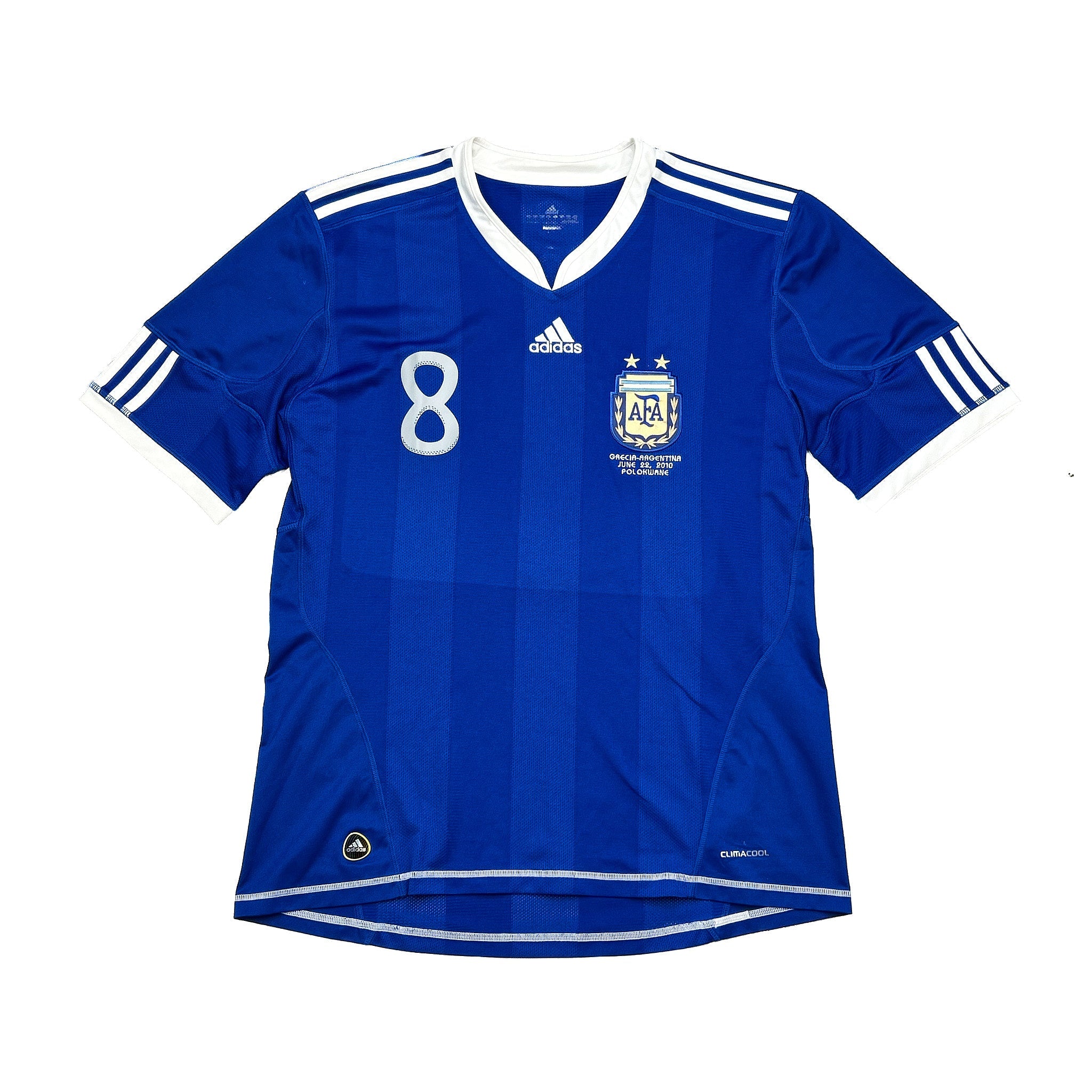 2010-11-argentina-veron-8-greece-v-argentina-away-shirt-l-adidas