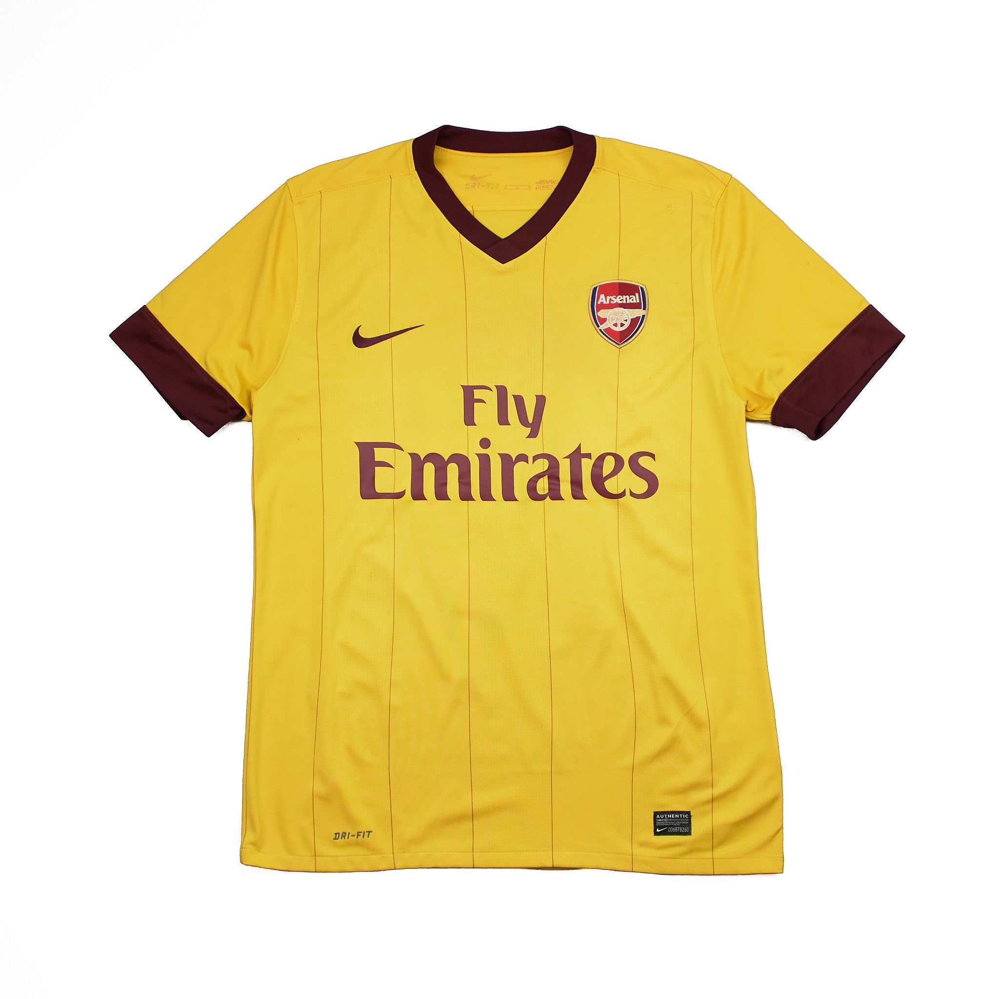 Buy 2010/11 Arsenal Cazorla 19 Away Shirt (M) Nike ~ Free worldwide shipping ~ Authentic Vintage Football Shirts from Cult Kits
