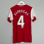 Shop 2010/11 ARSENAL FABREGAS #4 HOME SHIRT (M) NIKE, classic football shirts, vintage football shirts & retro soccer jerseys at Cult Kits
