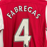 Shop 2010/11 ARSENAL FABREGAS #4 HOME SHIRT (M) NIKE, classic football shirts, vintage football shirts & retro soccer jerseys at Cult Kits