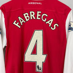 Shop 2010/11 ARSENAL FABREGAS #4 L/S HOME SHIRT (M) NIKE, classic football shirts, vintage football shirts & retro soccer jerseys at Cult Kits