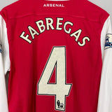Shop 2010/11 ARSENAL FABREGAS #4 L/S HOME SHIRT (M) NIKE, classic football shirts, vintage football shirts & retro soccer jerseys at Cult Kits