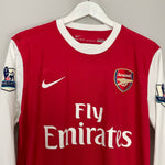 Shop 2010/11 ARSENAL FABREGAS #4 L/S HOME SHIRT (M) NIKE, classic football shirts, vintage football shirts & retro soccer jerseys at Cult Kits