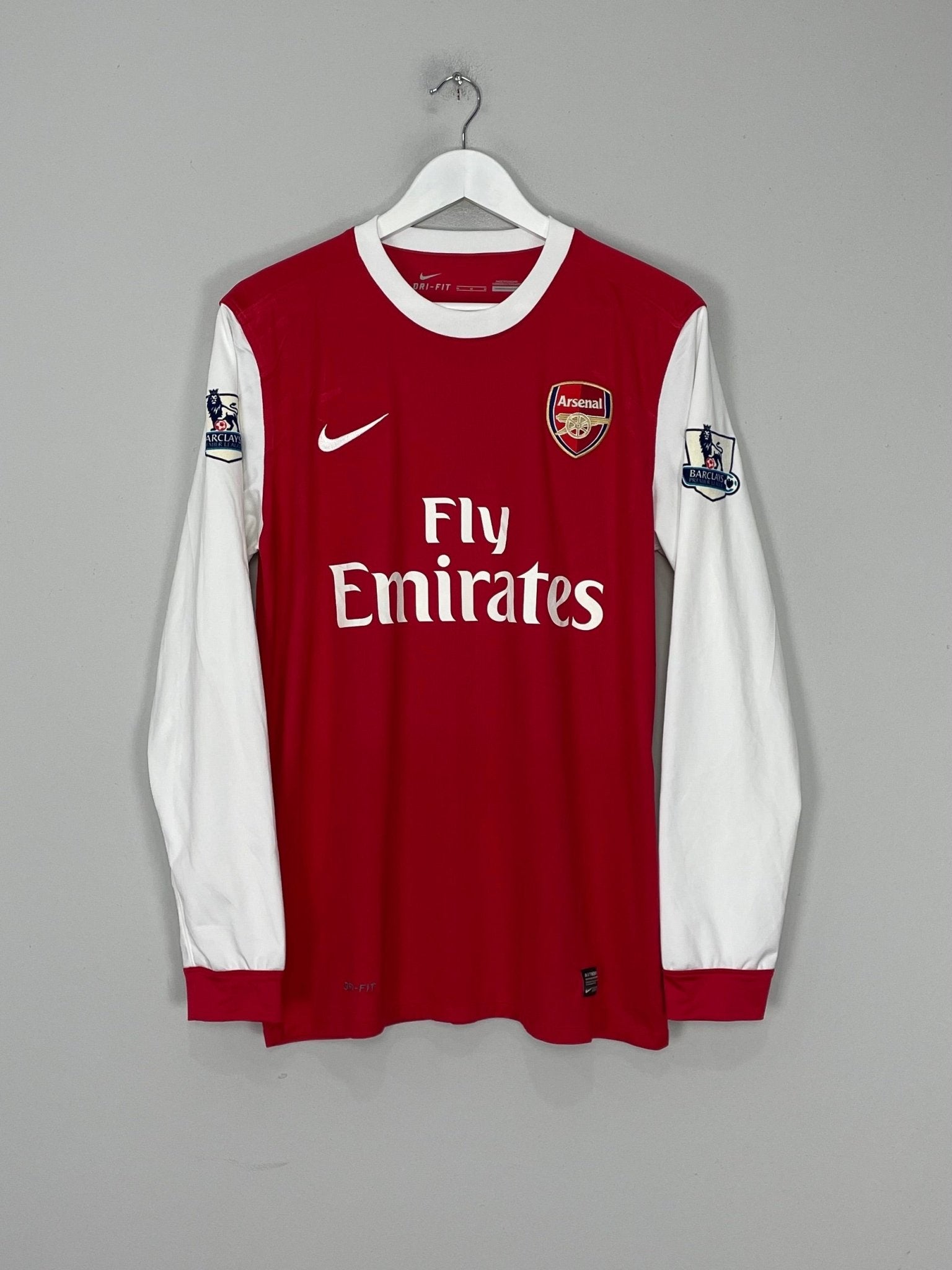 Shop 2010/11 ARSENAL FABREGAS #4 L/S HOME SHIRT (M) NIKE, classic football shirts, vintage football shirts & retro soccer jerseys at Cult Kits