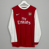 Shop 2010/11 ARSENAL L/S HOME SHIRT (L) NIKE, classic football shirts, vintage football shirts & retro soccer jerseys at Cult Kits