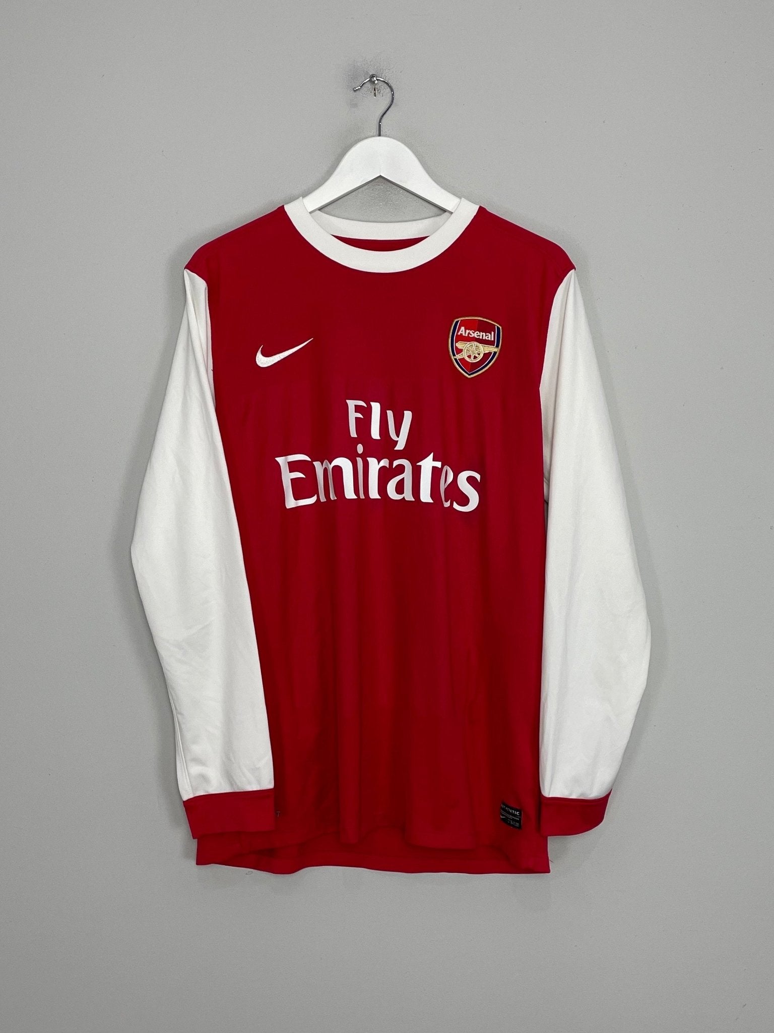 Shop 2010/11 ARSENAL L/S HOME SHIRT (L) NIKE, classic football shirts, vintage football shirts & retro soccer jerseys at Cult Kits