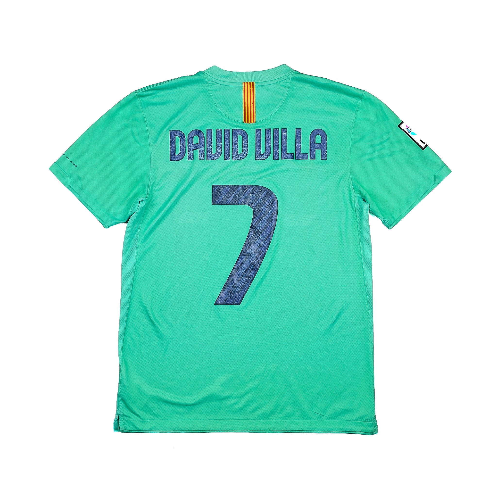 Buy 2010/11 BARCELONA DAVID VILLA 7 AWAY SHIRT (M) NIKE ~ Free worldwide shipping available ~ Authentic Vintage Football Shirts from Cult Kits