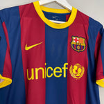 Shop 2010/11 BARCELONA DAVID VILLA #7 HOME SHIRT (M) NIKE, classic football shirts, vintage football shirts & retro soccer jerseys at Cult Kits