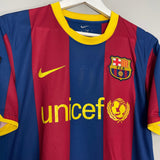 Shop 2010/11 BARCELONA DAVID VILLA #7 HOME SHIRT (M) NIKE, classic football shirts, vintage football shirts & retro soccer jerseys at Cult Kits