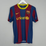 Shop 2010/11 BARCELONA HOME SHIRT (S) NIKE BASIC, classic football shirts, vintage football shirts & retro soccer jerseys at Cult Kits