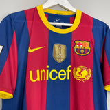 Shop 2010/11 BARCELONA INIESTA #8 HOME SHIRT (L) NIKE, classic football shirts, vintage football shirts & retro soccer jerseys at Cult Kits