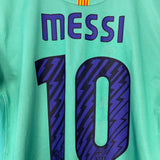 Shop 2010/11 BARCELONA MESSI #10 AWAY SHIRT (M) NIKE, classic football shirts, vintage football shirts & retro soccer jerseys at Cult Kits